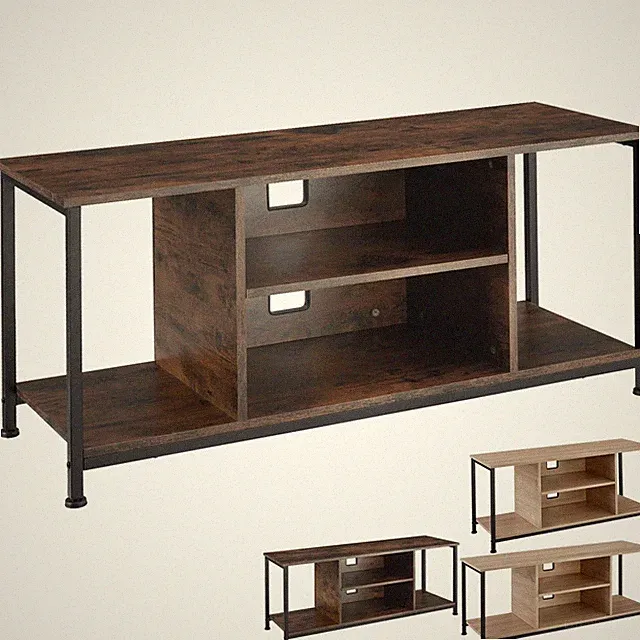 TV-Regal Lowboard TV-Schrank Fernsehtisch TV-Tisch Holz Metall Industrie Design