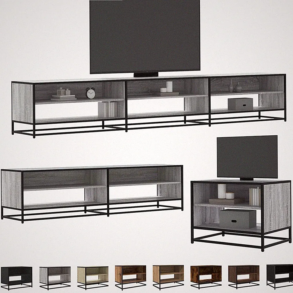 TV Schrank Fernsehschrank Fernsehtisch TV Möbel Holzwerkstoff Metallgestell