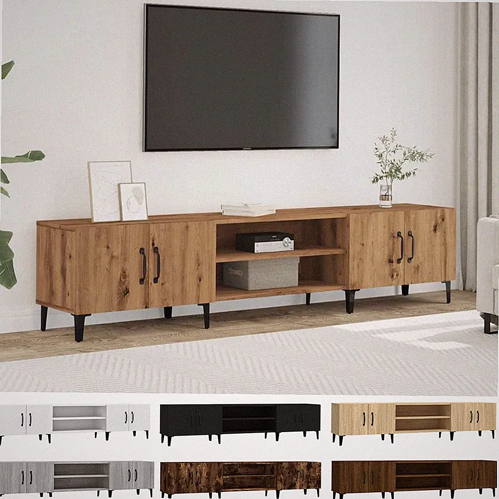 TV Schrank Fernsehtisch Lowboard Fernsehschrank TV Möbel Ständer 180x31,5x40cm