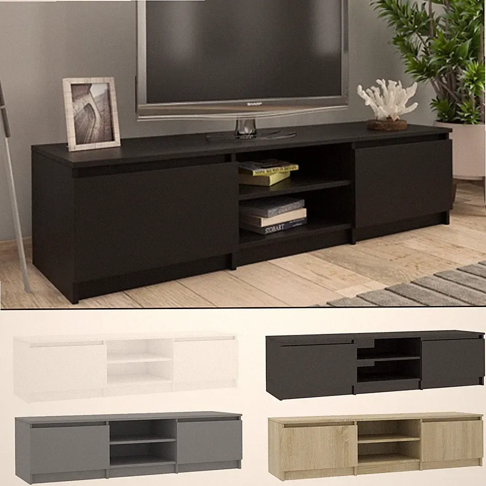 TV-Schrank HiFi Schrank Lowboard Fernseher Schrank Wohnzimmer TV Möbel