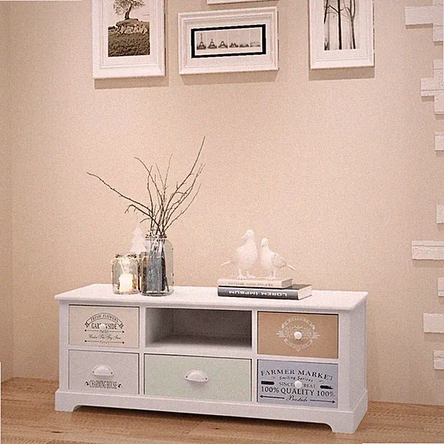 TV Schrank Landhausstil Lowboard Fernsehschrank Hifi Kommode Sideboard vidaXL