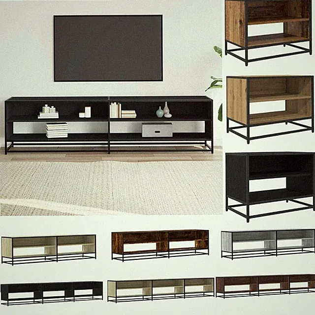 TV Schrank Lowboard Fernsehschrank Fernsehtisch TV Möbel Holzwerkstoff vidaXL
