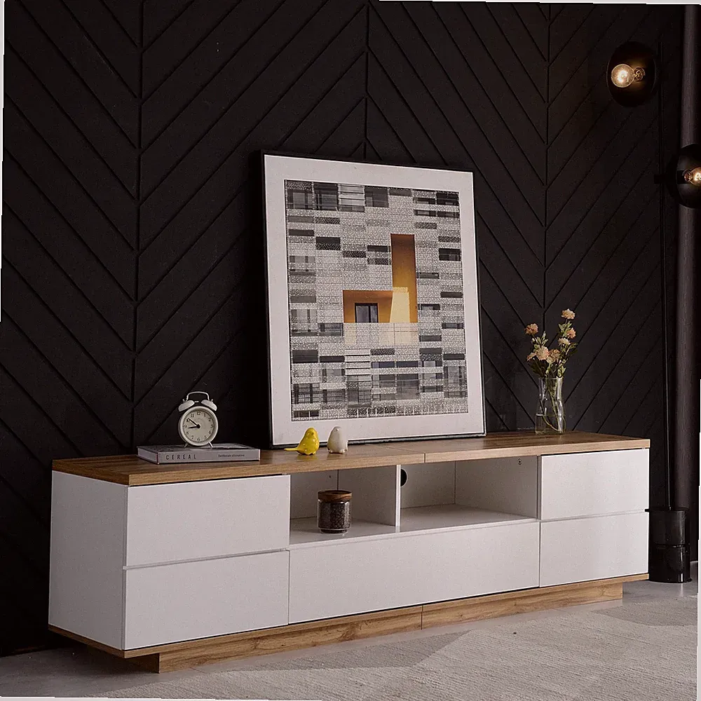 TV-Schrank Lowboard Fernsehtisch Fernsehschrank Schrank Sideboard TV Möbel 180cm
