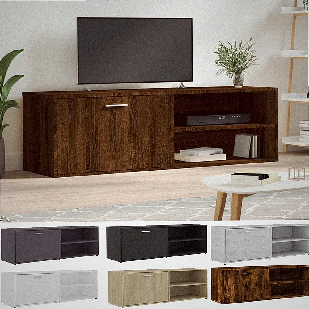 TV Schrank Lowboard Fernsehtisch Fernsehschrank Wohnzimmer TV Möbel 120x34x37 cm