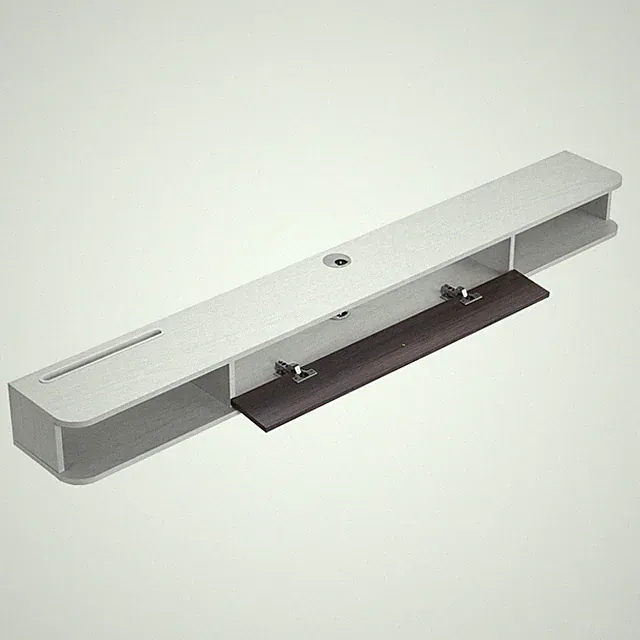 TV Schrank mit Kabelloch Hängender Fernsehschrank Wandmontage Weiß 180cm