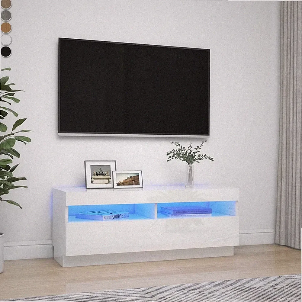 TV-Schrank mit LED-Leuchten TV Möbel Tisch Board Sideboard Fernsehschrank Neu