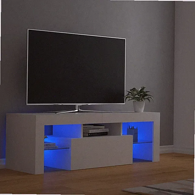 TV Schrank mit LED Lowboard Fernsehschrank Fernsehtisch Holzwerkstoff vidaXL