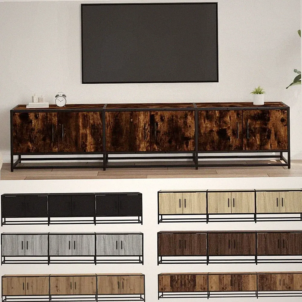 TV-Schrank Sideboard Fernsehschrank Lowboard Holzwerkstoff TV-Möbel mit 6 Tür