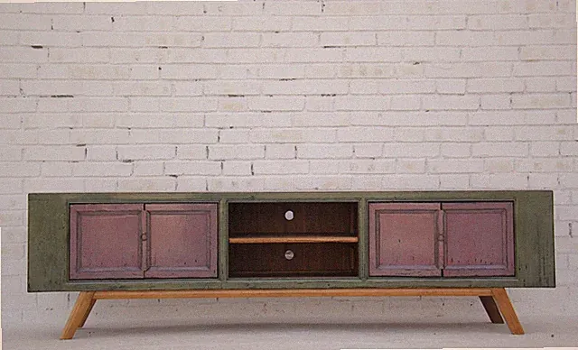 TV Sideboard Poly Color Grau/Violette