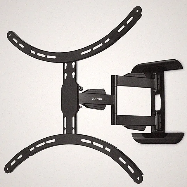 TV-Wandhalterung schwarz, schwenkbar, neigbar, ausziehbar 191 cm (75 Zoll) bis