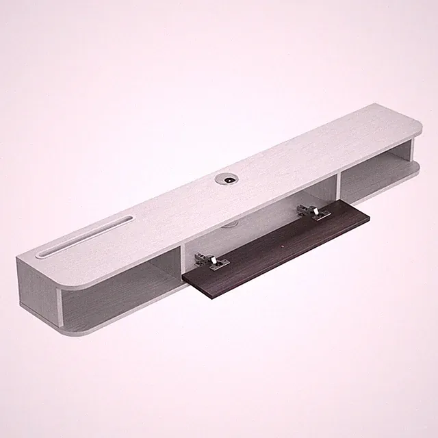Uimoso TV-Schrank mit Kabelloch Wandmontage Weiß 140 cm
