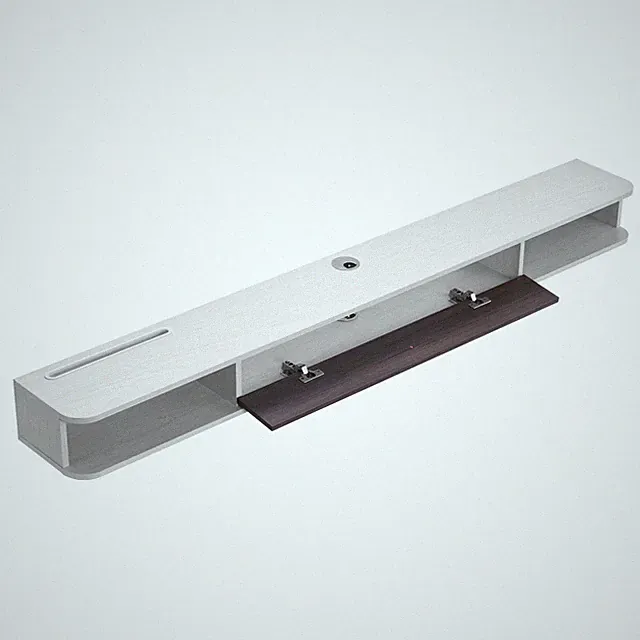 Uimoso TV-Schrank mit Kabelloch Wandmontage Weiß 180 cm
