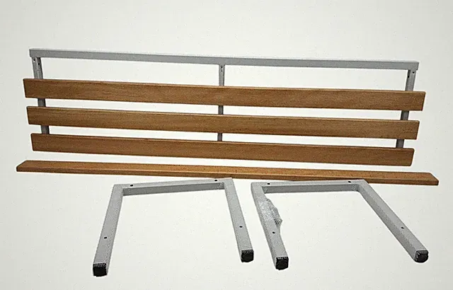 Umkleidesitzbank Sitzbank für Umkleideräume BxHxT: 150x42x40 cm Echtholz