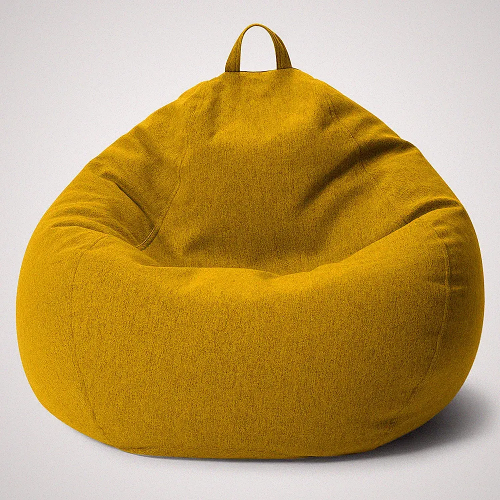 URBANARA Indoor Sitzsack Round M 120 l - XXL Sofa Sessel ideal zum Pouf Hocker