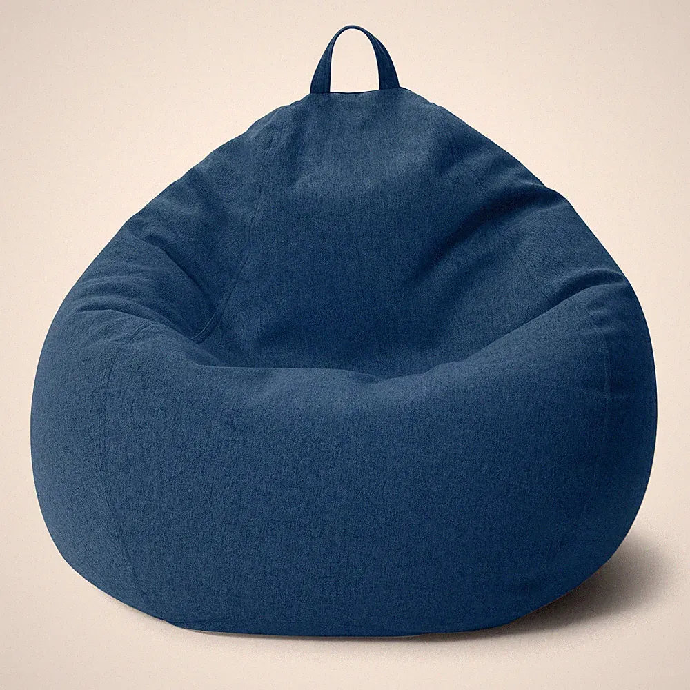 URBANARA Indoor Sitzsack Round M 120 l - XXL Sofa Sessel ideal zum Pouf Hocker