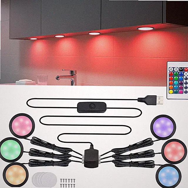USB LED Schrank Küche Unterbauleuchte Vitrinenbeleuchtung Möbel Regalbeleuchtung