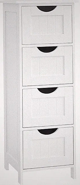 VASAGLE Badezimmerschrank mit 4 Schubladen, 30 x 30 x 82,2 cm