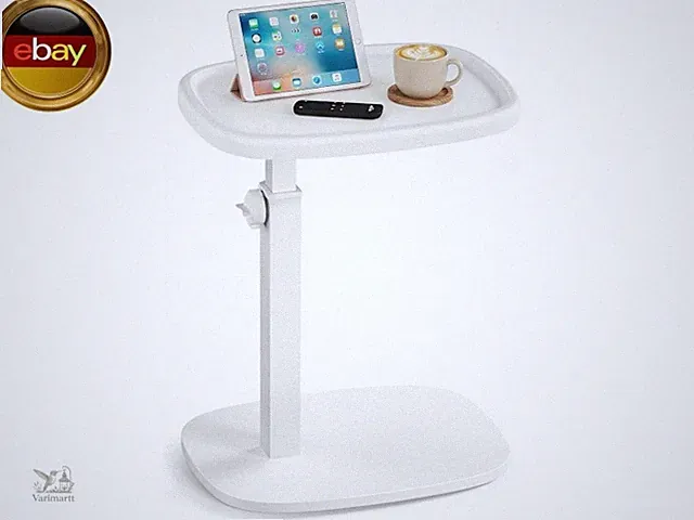 VASAGLE Beistelltisch C-Form, Sofatisch, Couchtisch für kleine Räume, W