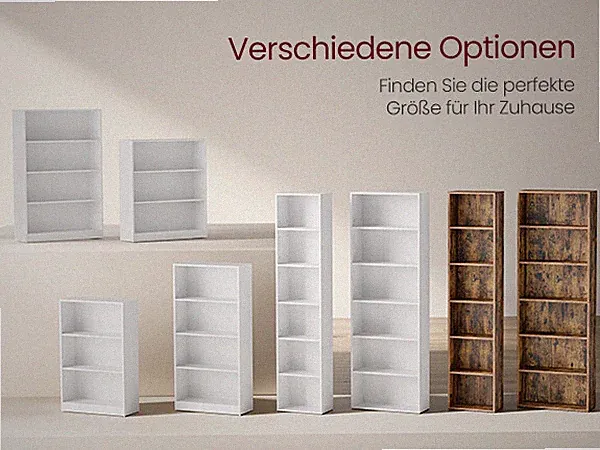 VASAGLE Bücherregal Standregal mit 6 Ebenen für Wohnzimmer Büro Schlafzimmer