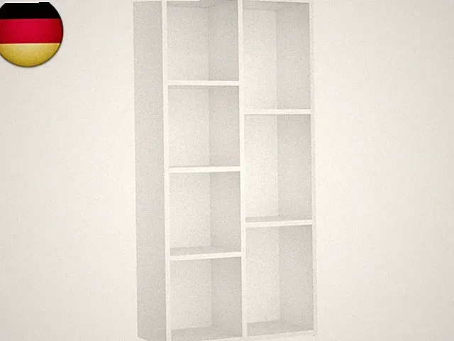 VASAGLE Bücherschrank, Bücherregal, mit 7 Fächern, Büroregal, Würfelregal, Stan