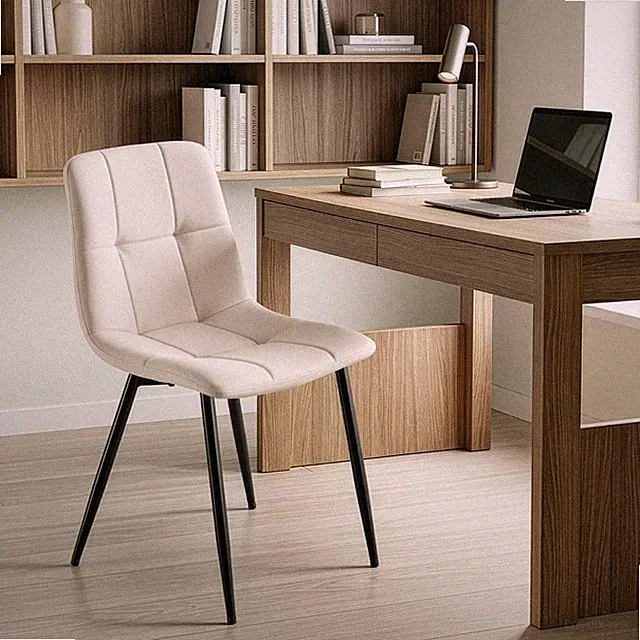 VASAGLE Esszimmerstühle 2er / 4 er Set, 360° Drehbar, Ergonomischer Samtstuhl