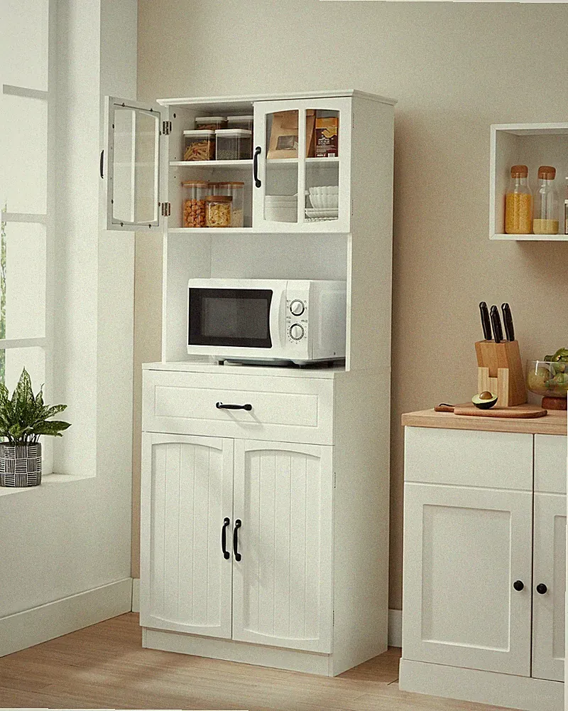 VASAGLE Küchenschrank Mehrzweckschrank Vorratsschrank LSCDE361W21