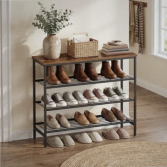 VASAGLE Schuhbank, Schuhaufbewahrung, Schuhregal, Flur, Wohnzimmer, Schlafzimmer