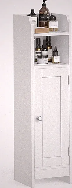 VASAGLE Toilettenschrank, Badezimmerschrank, Badschrank, schmales Badregal
