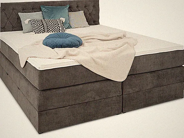 Verona Boxspringbett 160x200 180x200 200x200 cm mit Bettkasten Matratzen Topper