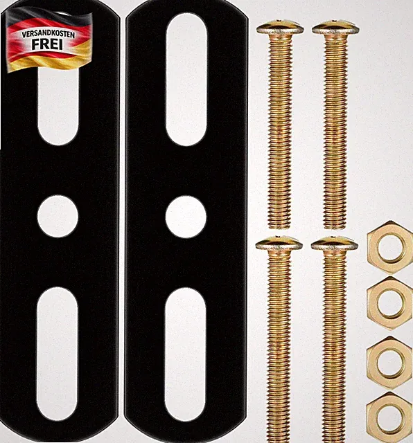 Verstellbare Holzverbinder Edelstahl 11x3,1cm für Möbelreparatur & DIY