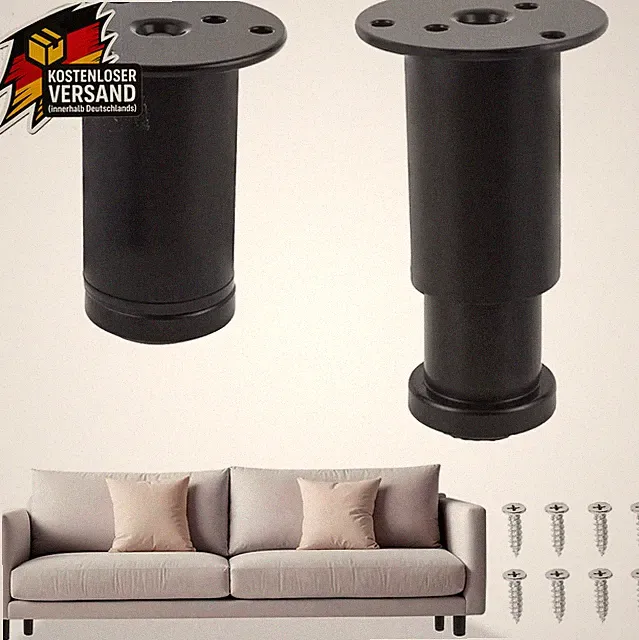 Verstellbare Möbelfüße 8-12cm Set für Sofa, Bett, Schrank, TV - Hochwertig