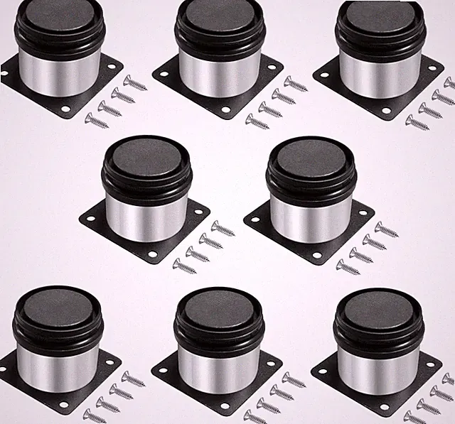 Verstellbare Möbelfüße 8er Set aus Edelstahl für Schränke Tische 5cm