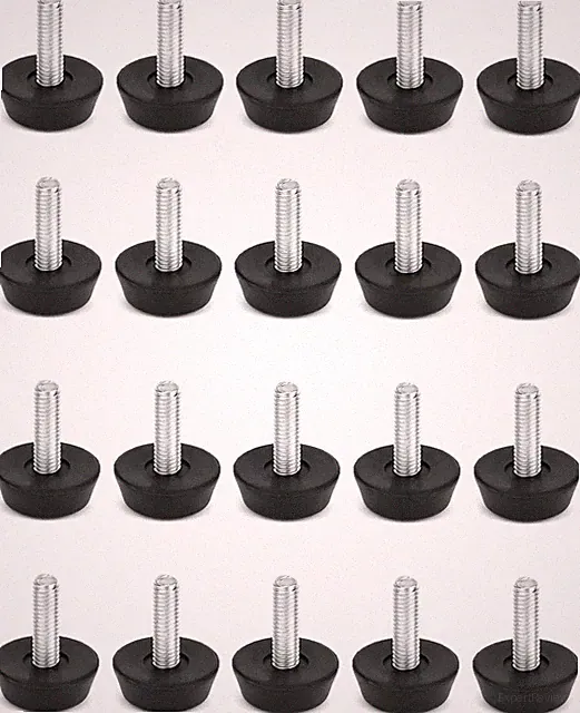 Verstellbare Möbelfüße Stellfüße M6x20mm für Stühle Tische Schränke 20 Stk