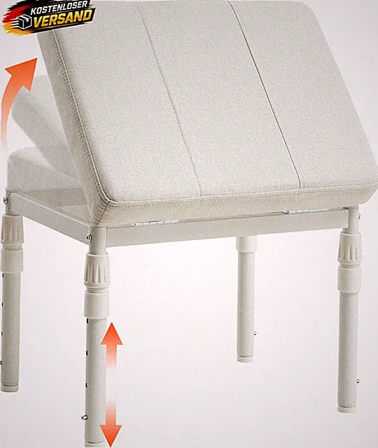Verstellbarer Fußhocker mit 4 Stufen Neigung & 28 Positionen Ergonomisch