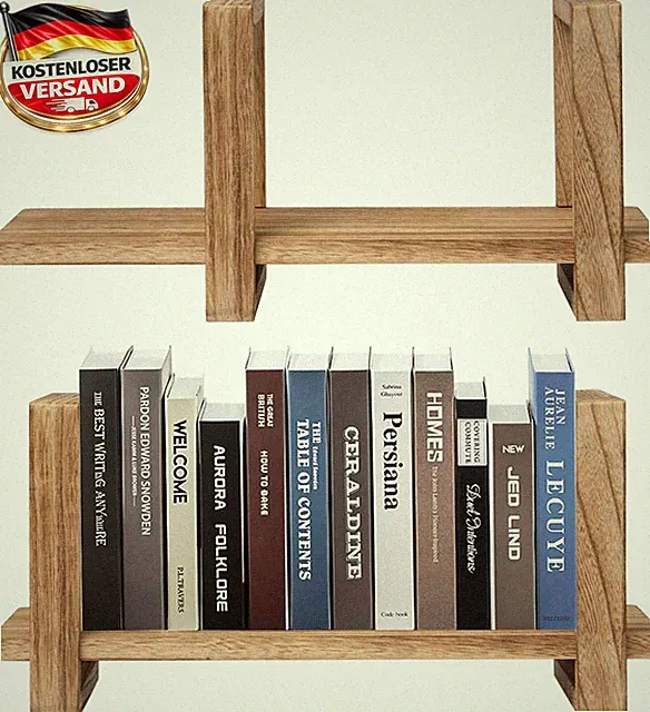 Verstellbares Holz-Schreibtischregal für Bücher und Dekorationen - Platzsparend