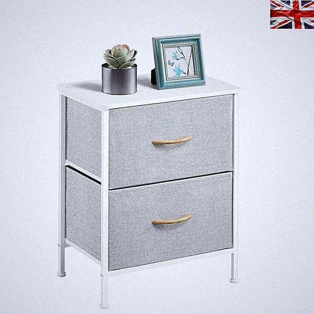 Vertikaler Aufbewahrungsschrank mit 2 Schubladen - Wasserdichtes Design für Wohnzimmer & Schlafzimmer