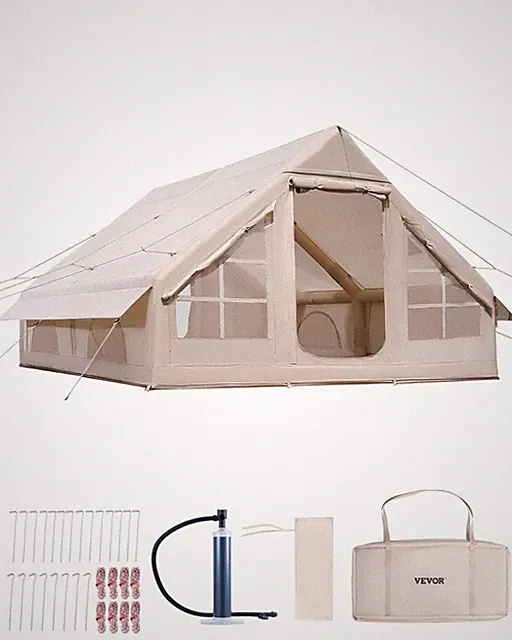 VEVOR Aufblasbare Zelte Für Camping 4X3X2 M, 5–8 Personen, 300D Oxford Glamping