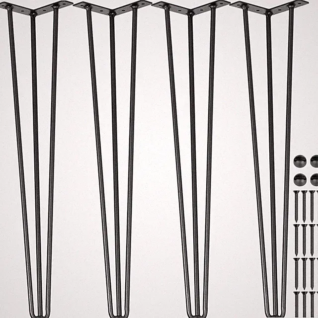VEVOR Haarnadel DIY Tischbeine 4 Stk. Hairpin Legs 66 cm Esstisch Schreibtisch