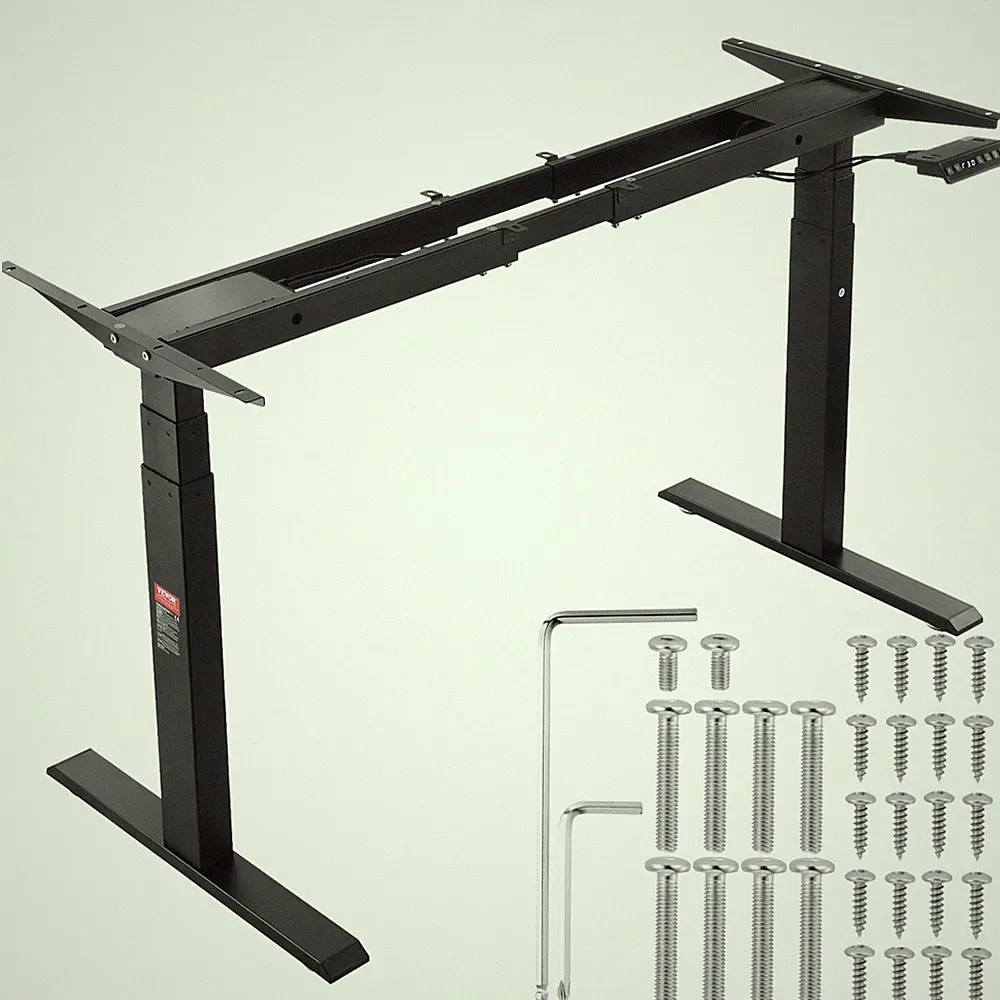 VEVOR Schreibtisch Gestell Tischgestell Doppelmotor höhenverstellbar 65-129cm