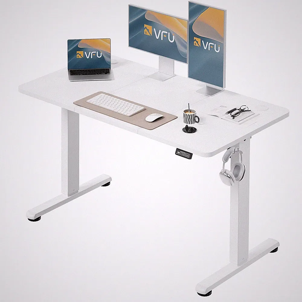 VFU 120/140/160/180/200 cm Höhenverstellbarer Schreibtisch mit Memory Funktion