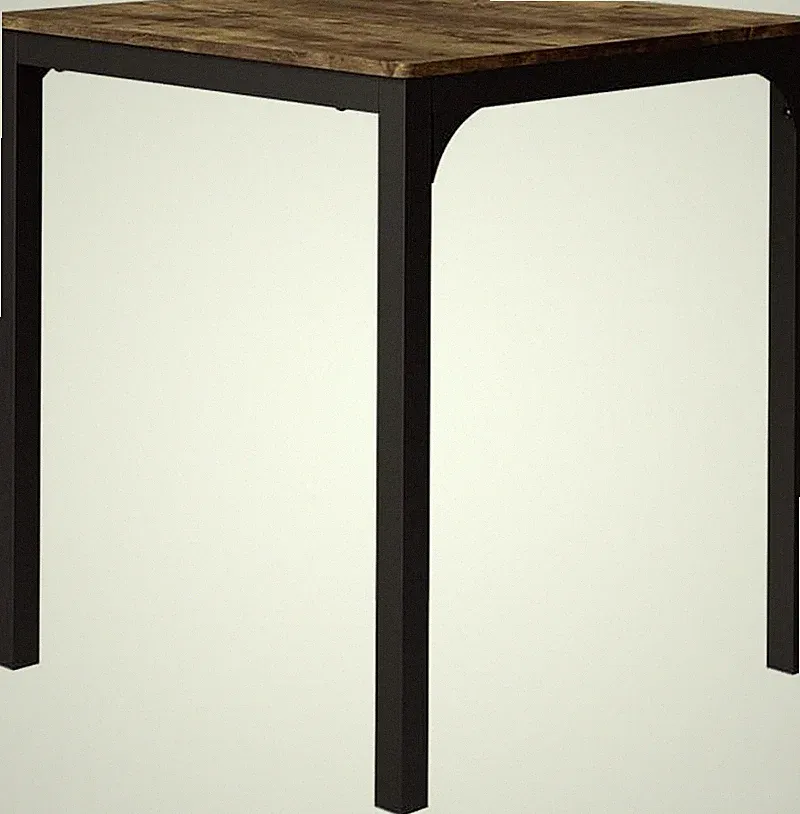 Vicco Esstisch Fyrk, Schwarz/Eiche Rustikal, 70 X 70 Cm, Geeignet Für Esszimmer