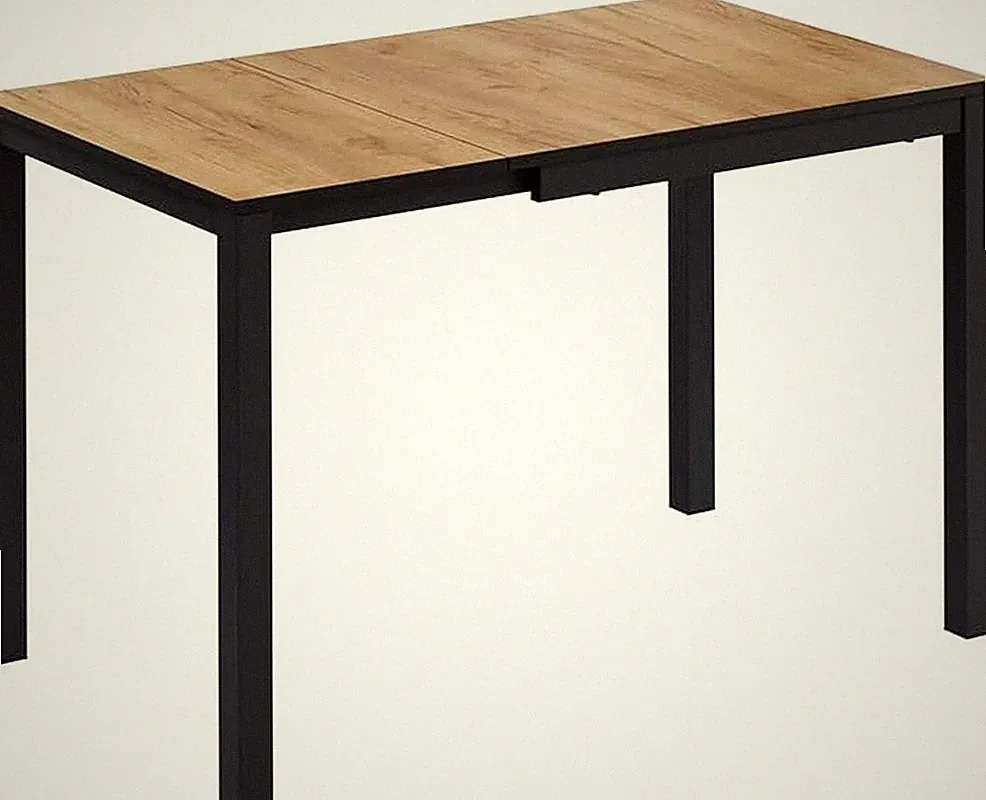Vicco Esstisch Granny, Eiche/Anthrazit, 80-120 X 70 Cm Ausziehbar, Mit Ausziehfu
