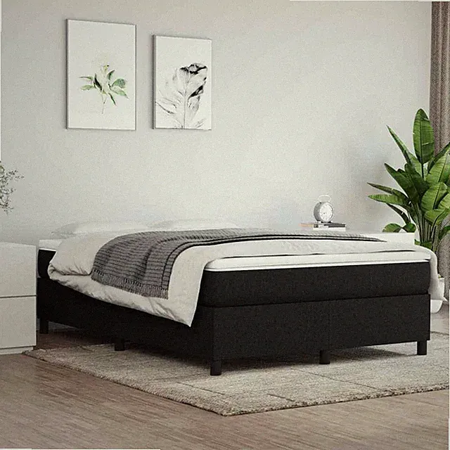 vidaXL Bettgestell Hellgrau 120x190 cm Stoff