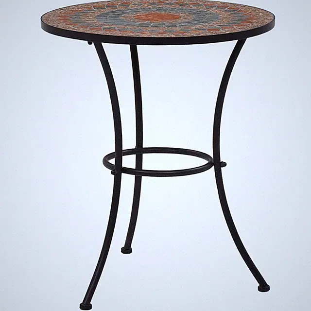 vidaXL Bistroset Mosaiktisch MosaikBistruhl Sitzgruppe Gartenmöbel Garnitur