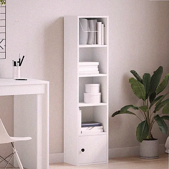 vidaXL Bücherregal Schwarz Eichen-Optik 31x24x127 cm Holzwerkstoff