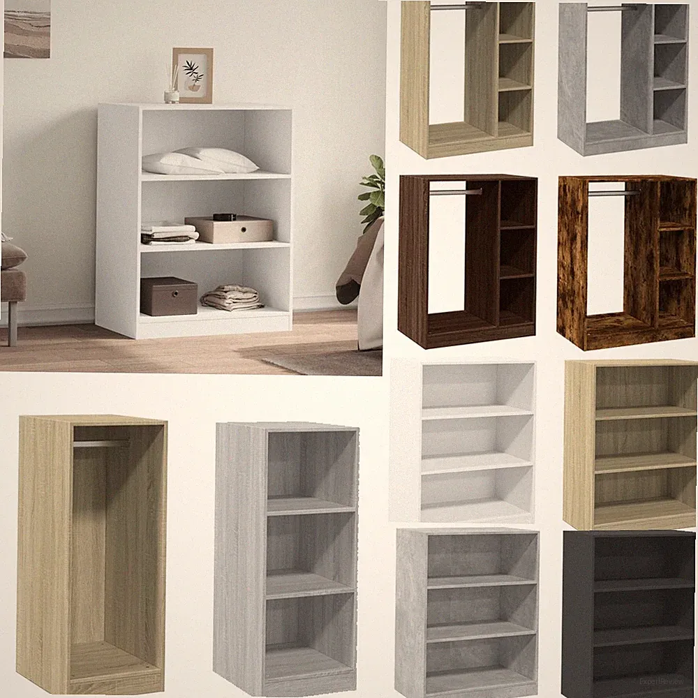 vidaXL Kleiderschrank Braun Eichen-Optik 77x48x102 cm Holzwerkstoff