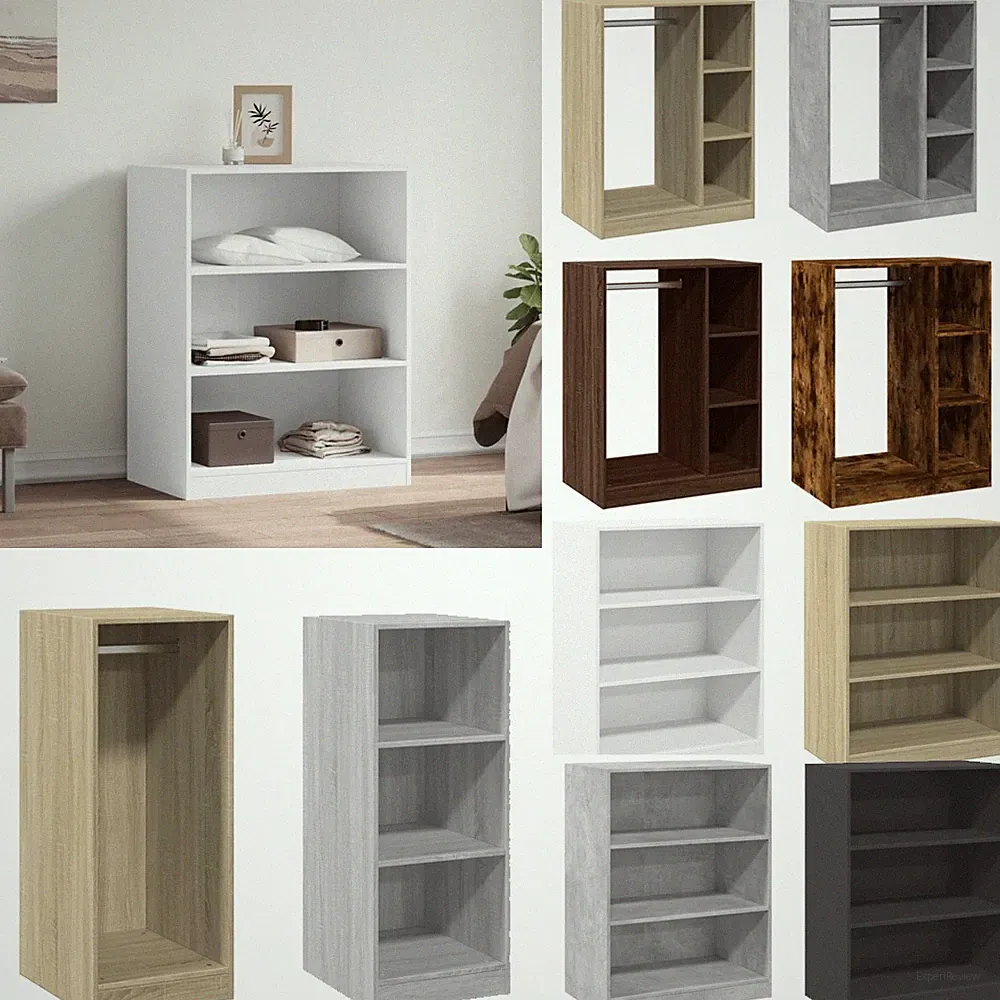 vidaXL Kleiderschrank Braun Eichen-Optik 77x48x102 cm Holzwerkstoff