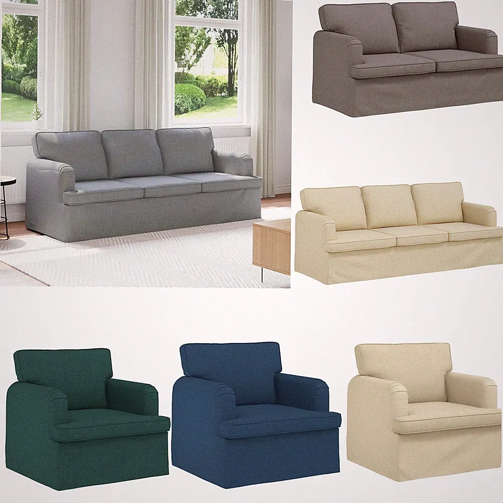 vidaXL Sofa Blau Gesamtabmessungen: 201 x 80 x 85 cm (B x T x H) Samt