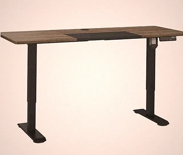 Vinsetto 72-116cm verstellbarer elektrischer Stehpult, mit LED-Display - Schwarz