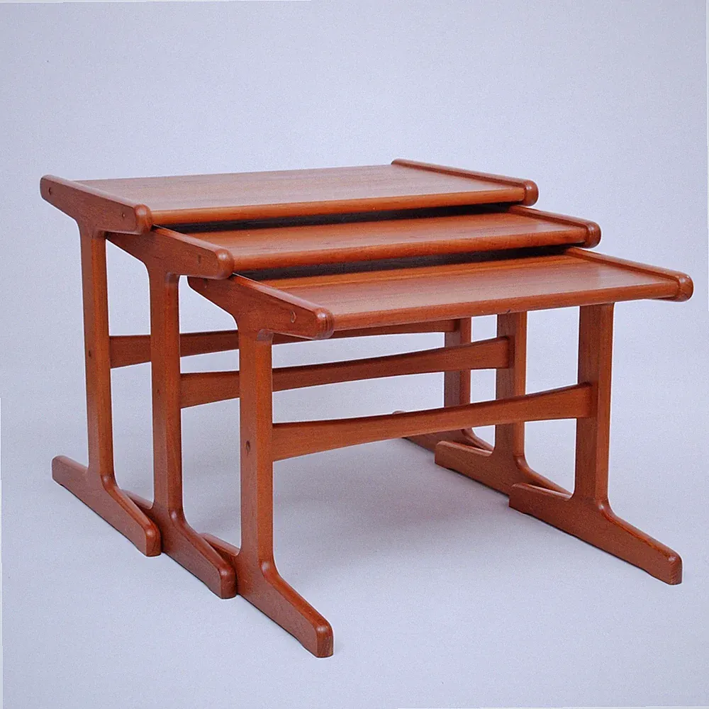 Vintage 70s Satztische Teak von Steen Burchard-Nielsen